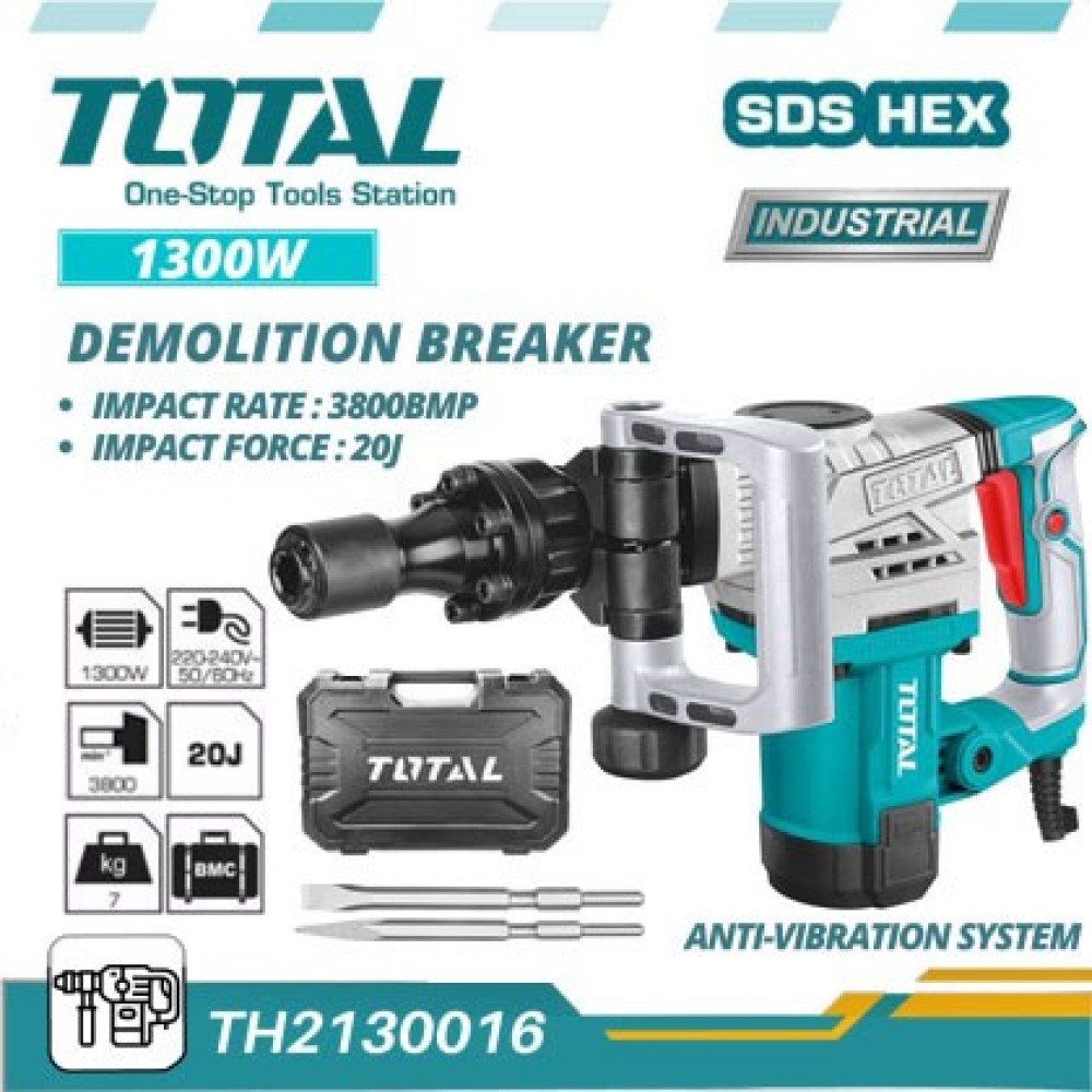 TOTAL TH2130016 DEMOLITION BREAKER 1300 WATT