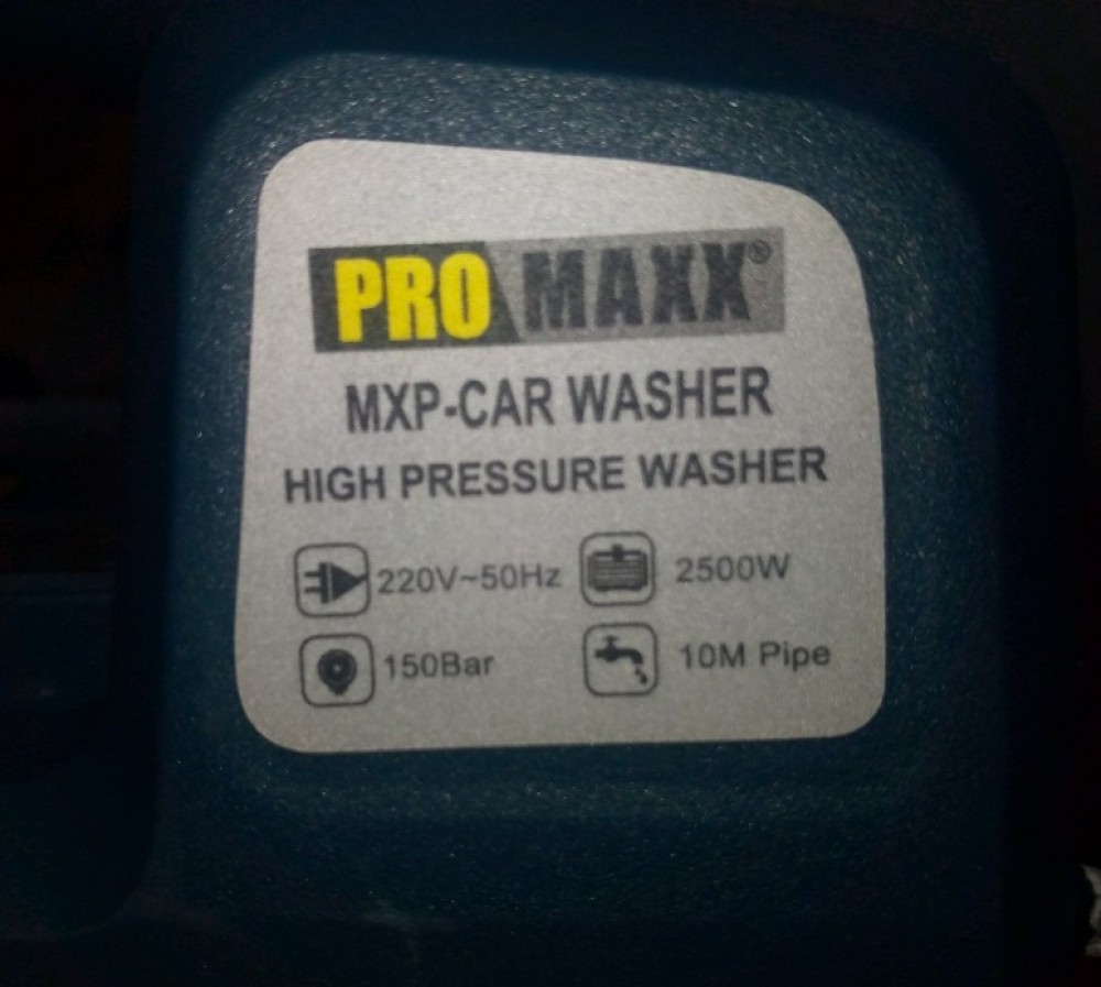 PRO MAXX HIGH PRESSURE CAR WASHER 2500 WATT