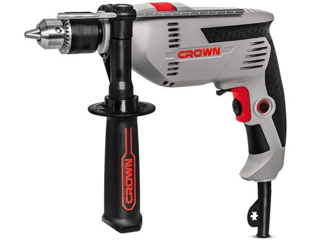 CROWN CT10128 IMPACT DRILL 600 WATT 13MM