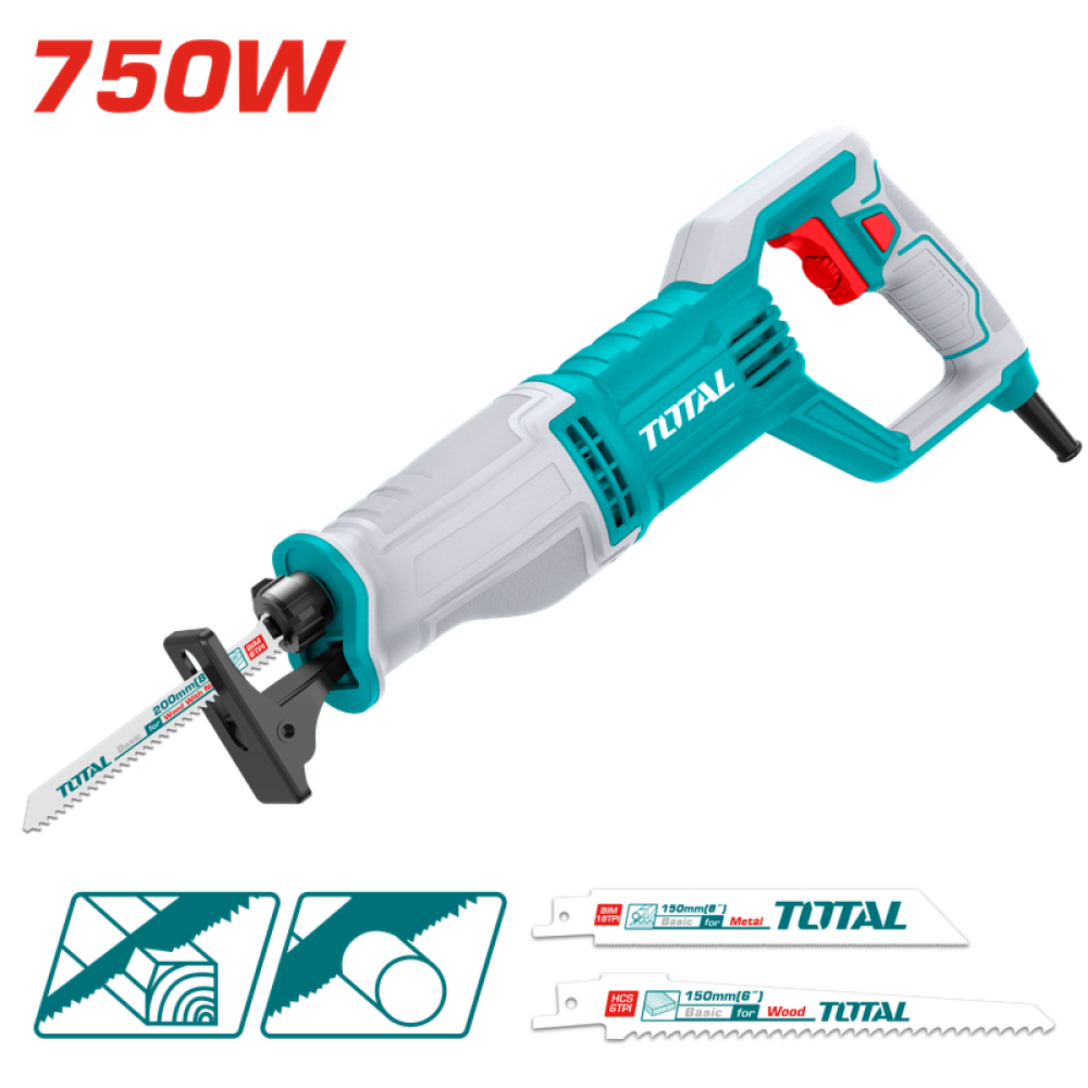 TOTAL TS100756 RECIPROCATING SAW 750 WATT INDUSTRIAL