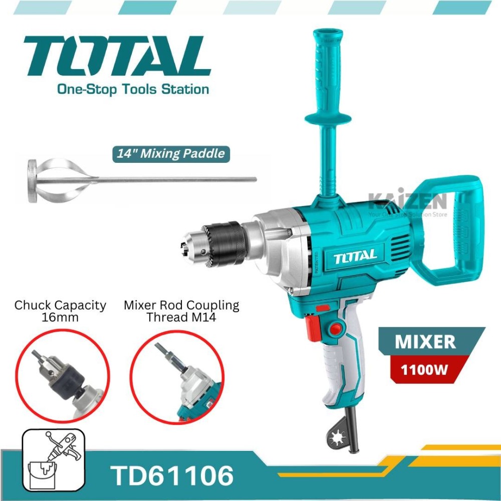 TOTAL TD61106 DRILL MIXER 1100 WATT