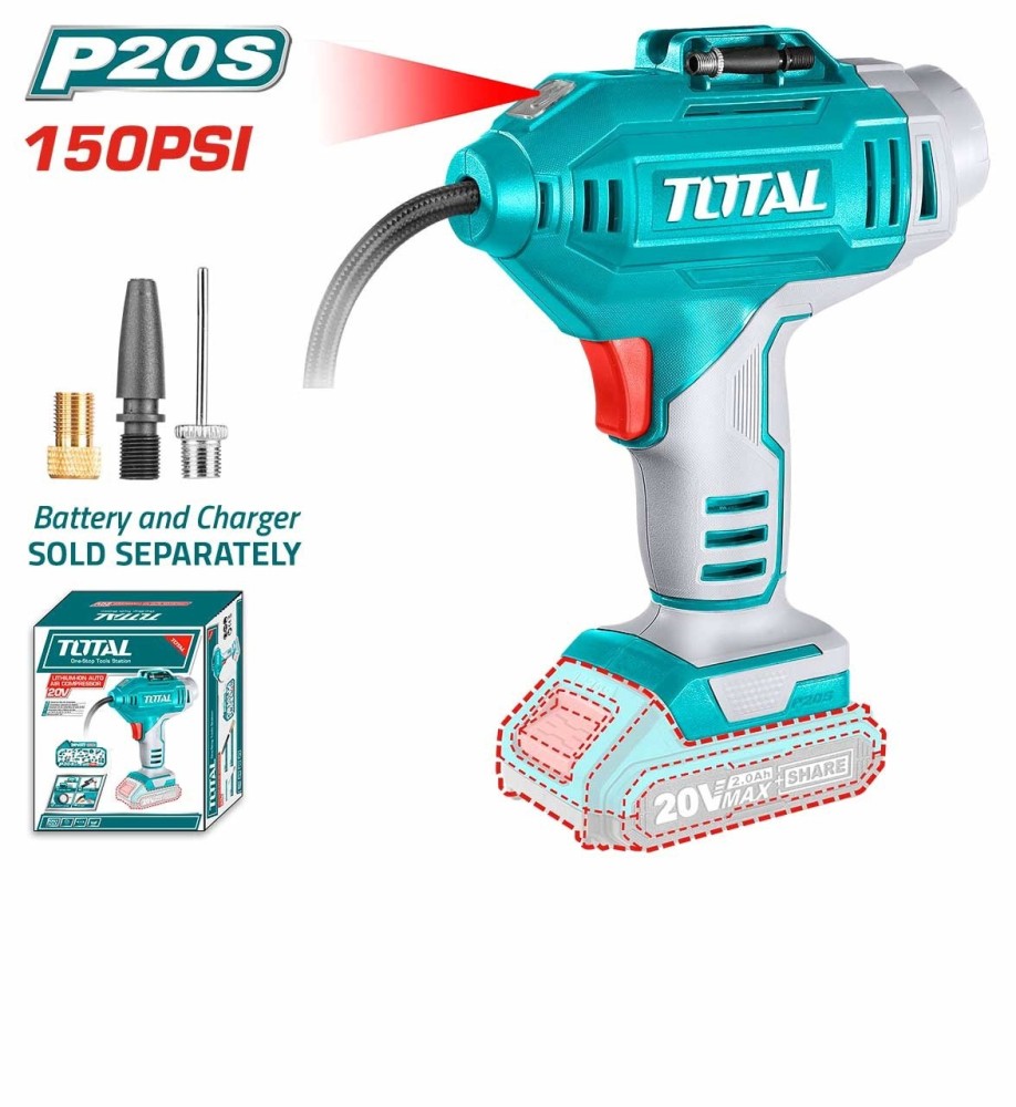 TOTAL TACLI2018 LITHIUM-ION AUTO AIR COMPRESSOR 20V