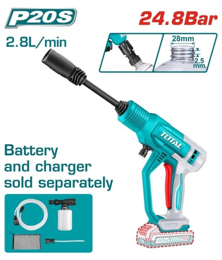 Total 20V Cordless Pressure Washer (Battery and Charger Not Included)