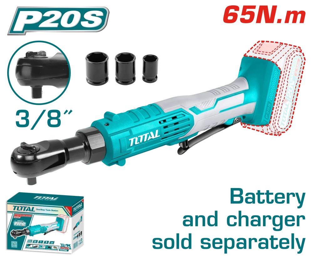 TOTAL TDRLI2060151 LITHIUM-ION DRIVE RATCHET 20V