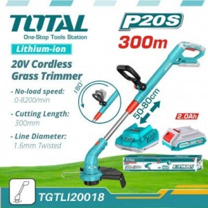 TOTAL TGTLI20018 LITHIUM-ION GRASS TRIMMER (WITHOUT BATTERY AND CHARGER) 20V