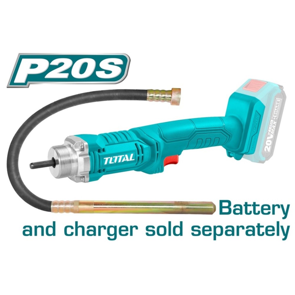 TOTAL TCVLI202301 CORDLESS CONCRETE VIBRATOR 20V (WITHOUT BATTERY)