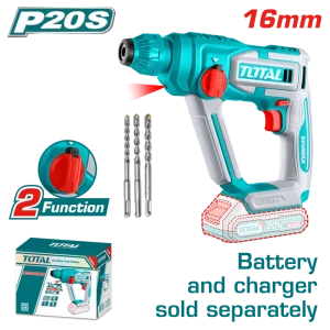 TOTAL TRHLI20168 LITHIUM-ION ROTARY HAMMER 20V