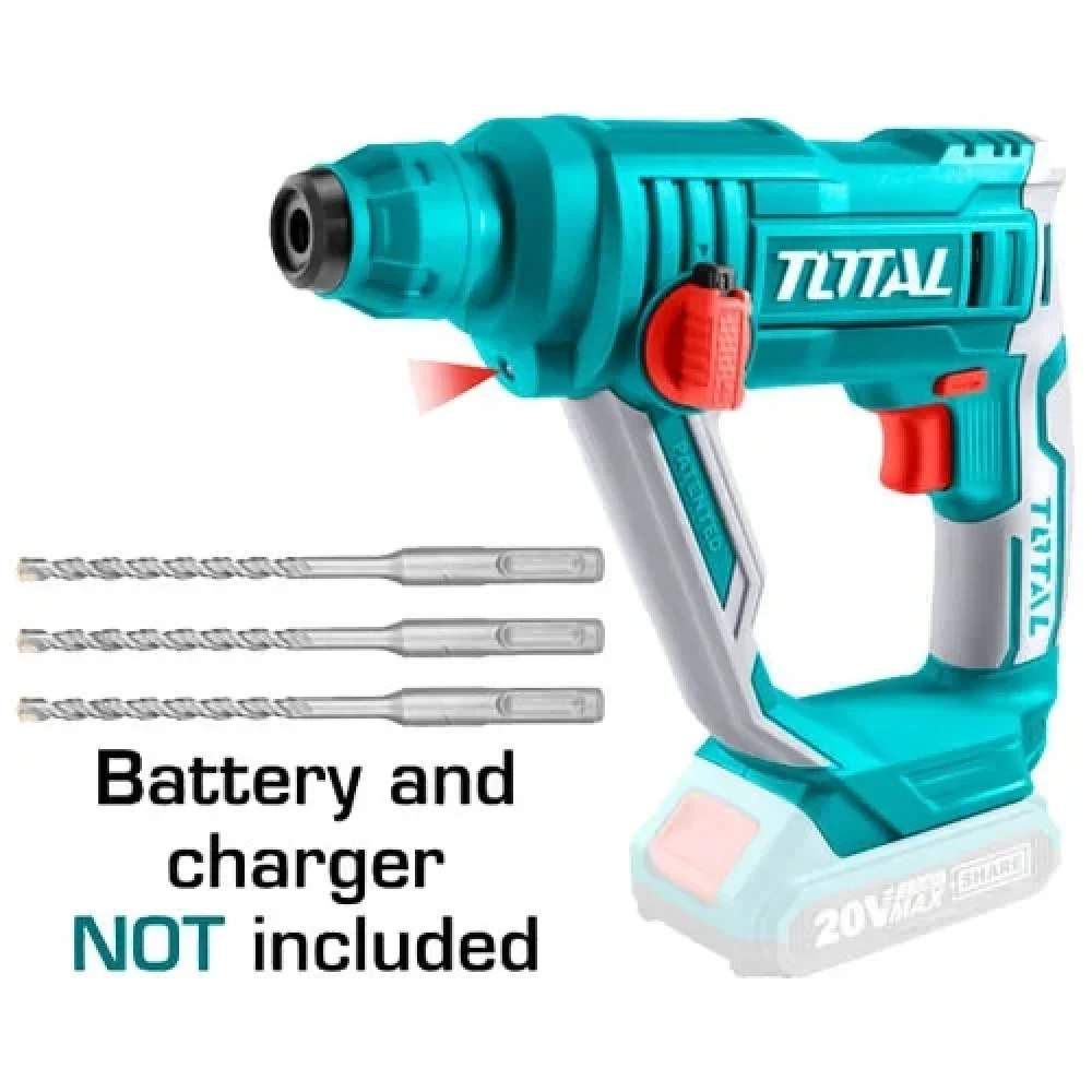 TOTAL TRHLI20168 LITHIUM-ION ROTARY HAMMER 20V