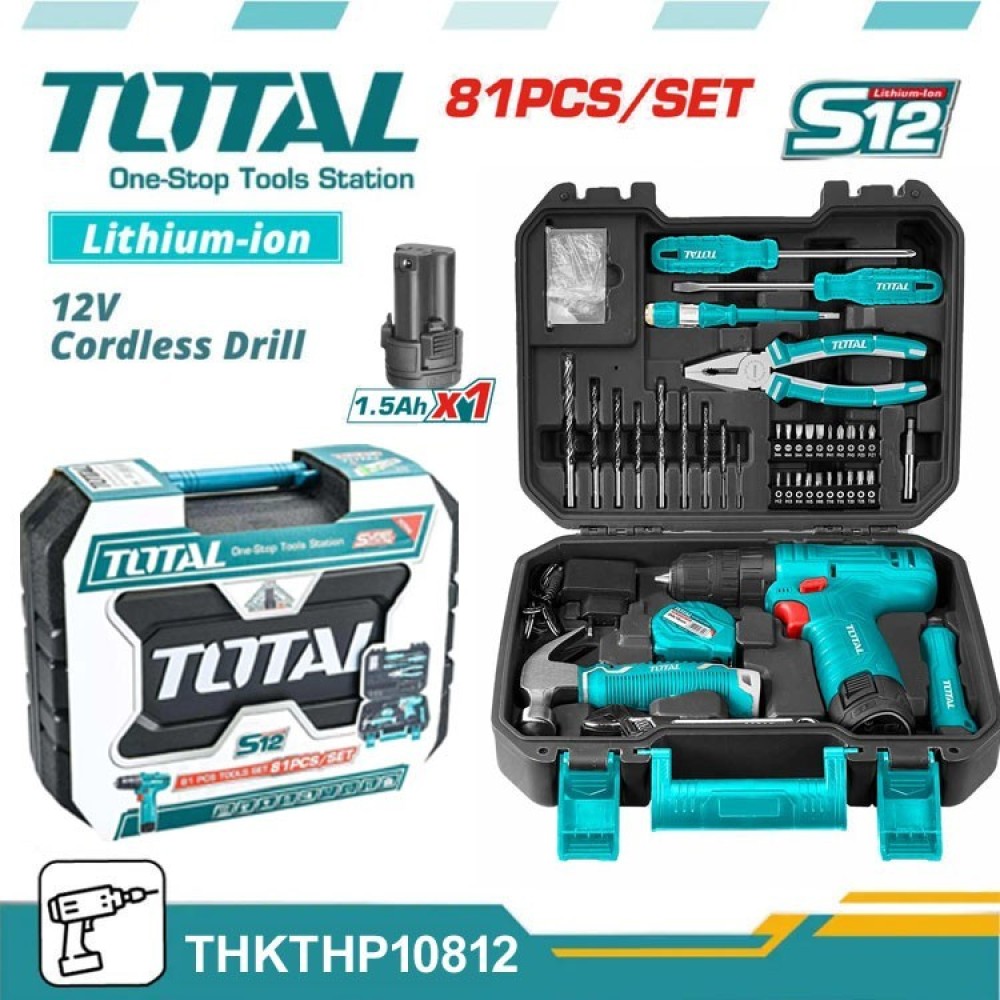 TOTAL 81 PCS TOOLS SET