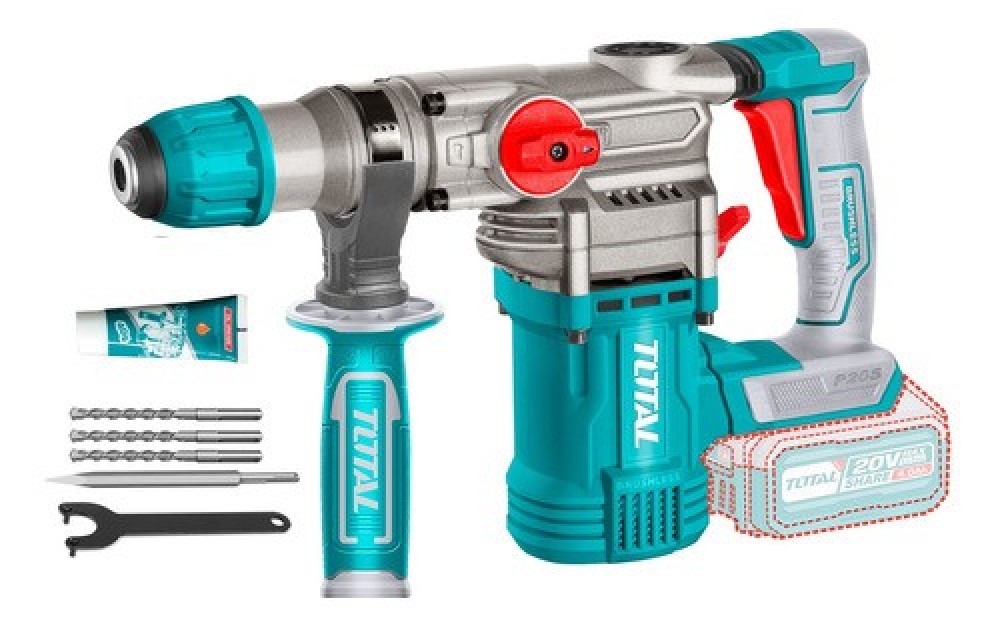 TOTAL LITHIUM-ION ROTARY HAMMER 20V WITHOUT B and C