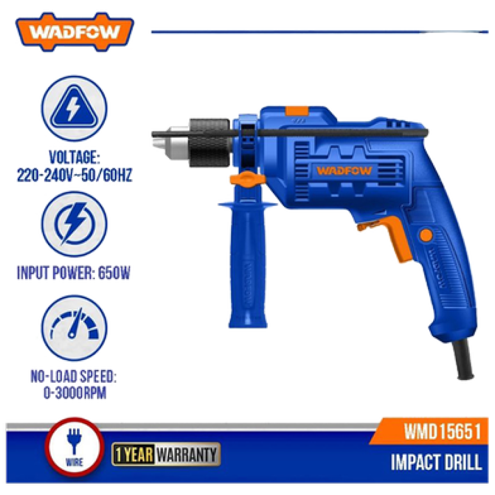 WODFOW IMPACT DRILL 650 WATT 13MM