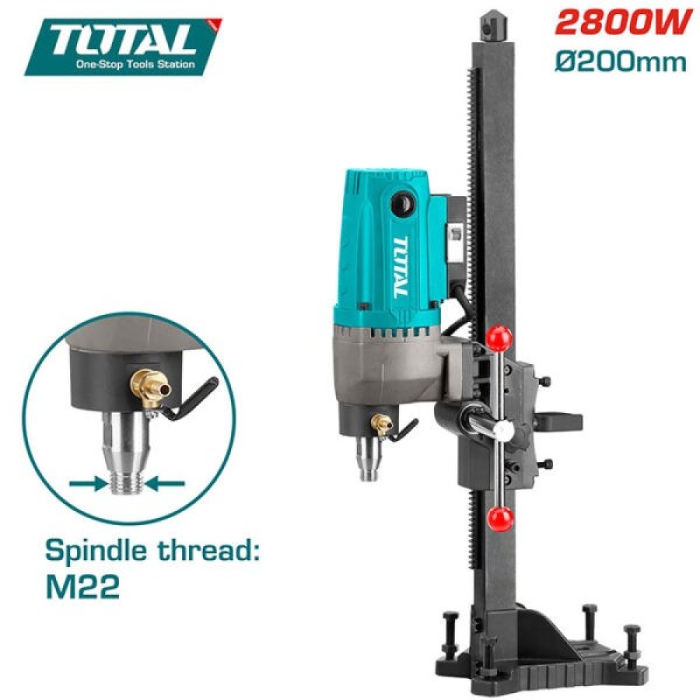 TOTAL TDDM28001 DIAMOND DRILLING MACHINE 2800 WATT